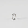 Sterling silver solitaire ring