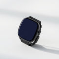 Black smartwatch with dark display